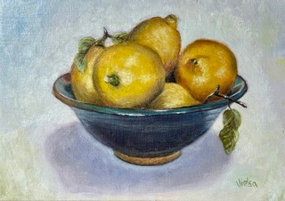 Lemons in Blue Harmony - Image 1