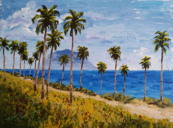 St. Eustatius, View of Saba Island